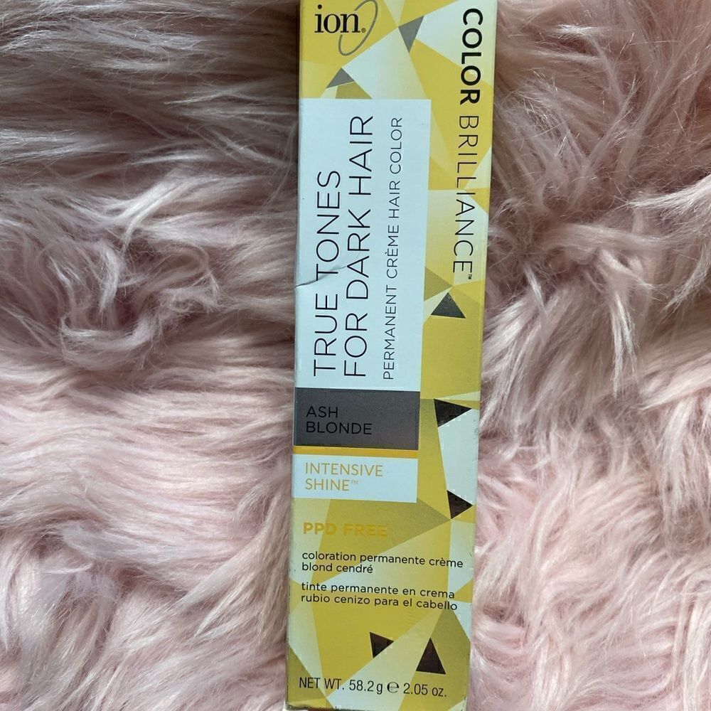 *NWOT* ION True Tones for Dark Hair Permanent Crème Hair Color Ash Blonde